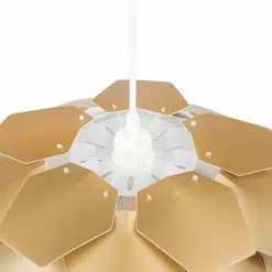 Beliani Suspensions Lampe Suspension Dorée Mini -Luminaires Soldes lampe suspension doree mini 3