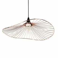 Beliani Suspensions Lampe Suspension En Métal Cuivré -Luminaires Soldes lampe suspension en metal cuivre 3