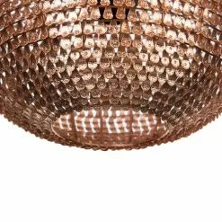 Beliani Suspensions Lampe Suspension En Métal Cuivré -Luminaires Soldes lampe suspension en metal cuivre 9