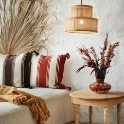 Madam Stoltz Suspensions Lampe Suspension En Rotin -Luminaires Soldes lampe suspension en rotin 1