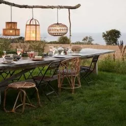 Madam Stoltz Suspensions Lampe Suspension En Rotin -Luminaires Soldes lampe suspension en rotin 2