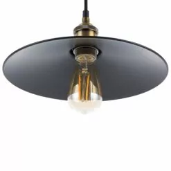 Beliani Suspensions Lampe Suspension Noir Et Doré -Luminaires Soldes lampe suspension noir et dore 2