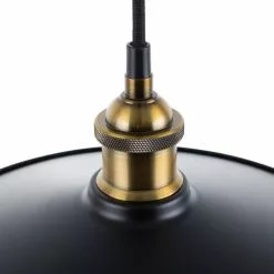 Beliani Suspensions Lampe Suspension Noir Et Doré -Luminaires Soldes lampe suspension noir et dore 3