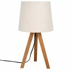Maisons Du Monde Lampes à Poser Lampe Trépied Marron Et Abat-jour écru