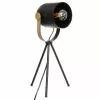 Home Maison Lampes à Poser Lampe Trépied Noir H45cm