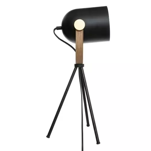 Home Maison Lampes à Poser Lampe Trépied Noir H45cm 3 Home Maison Lampes à Poser Lampe Trépied Noir H45cm – Image 3