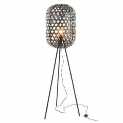 Meubles & Design Lampadaires Lampe Trépieds Style Ethnique Bambou -Luminaires Soldes lampe trepieds style ethnique bambou 2