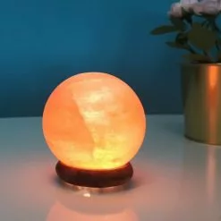 Zen'Arôme Guirlandes Et Décorations Lumineuses Lampe USB En Cristal De Sel D'Himalaya Sphère -Luminaires Soldes lampe usb en cristal de sel d himalaya sphere 2