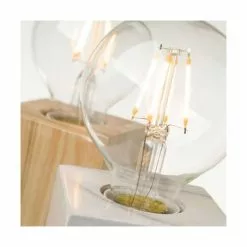 Wadiga Lampes à Poser Lampes Bois Et Marbre - Lot De 2 -Luminaires Soldes lampes bois et marbre lot de 2 2