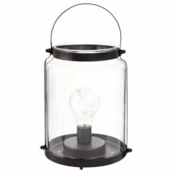 Maisons Du Monde Lanternes Lanterne Ampoule Lumineuse En Verre Et Métal