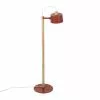 DIZY Design Lampadaires Luminaire à Poser Chêne Et Métal Terracotta