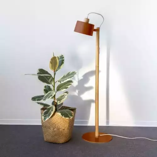 DIZY Design Lampadaires Luminaire à Poser Chêne Et Métal Terracotta 2 DIZY Design Lampadaires Luminaire à Poser Chêne Et Métal Terracotta – Image 2