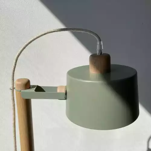 DIZY Design Lampadaires Luminaire à Poser Chêne Et Métal Terracotta 4 DIZY Design Lampadaires Luminaire à Poser Chêne Et Métal Terracotta – Image 4