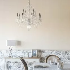 Maisons Du Monde Lustres Lustre à Pampilles En Métal Chromé -Luminaires Soldes lustre a pampilles en metal chrome 1000 5 0 177366 5