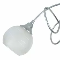 Tosel Lustres Lustre Acier Couleur Aluminium -Luminaires Soldes lustre acier couleur aluminium 2