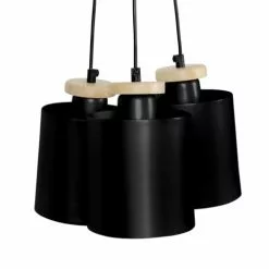 Tosel Lustres Lustre Acier Noir 9 Tosel Lustres Lustre Acier Noir -Luminaires Soldes lustre acier noir 2