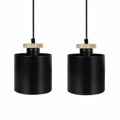 Tosel Lustres Lustre Acier Noir -Luminaires Soldes lustre acier noir 6