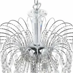 Beliani Lustres Lustre Argenté -Luminaires Soldes lustre argente 2