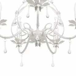 Beliani Lustres Lustre Blanc -Luminaires Soldes lustre blanc 2