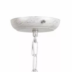 Beliani Lustres Lustre Blanc -Luminaires Soldes lustre blanc 4