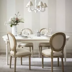 Maisons Du Monde Lustres Lustre Blanc Effet Vieilli Et Abat-jours Beiges -Luminaires Soldes lustre blanc effet vieilli et abat jours beiges 1000 4 28 106628 11