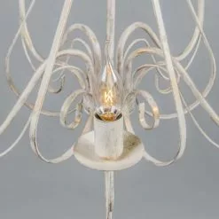 QAZQA Lustres Lustre En Acier Blanc -Luminaires Soldes lustre en acier blanc 5