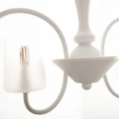 Keria Lustres Lustre En Glass Blanc -Luminaires Soldes lustre en glass blanc 4