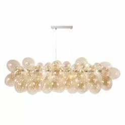 Maisons Du Monde Lustres Lustre En Métal Et Globes En Verre Ambré -Luminaires Soldes lustre en metal et globes en verre ambre 1000 5 9 182500 2