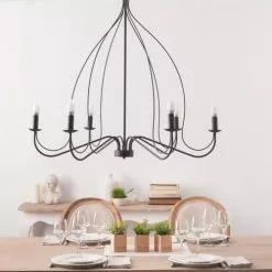 Maisons Du Monde Lustres Lustre En Métal Noir D100 -Luminaires Soldes lustre en metal noir d100 1000 16 34 116228 8