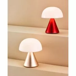 Lexon Lampes à Poser Mini Lampe LED En Aluminium Rose -Luminaires Soldes mini lampe led en aluminium rose 3