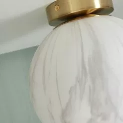 It's About Romi Suspensions Plafonnier Abat-jour En Verre Or/verre Teint, H. 32cm -Luminaires Soldes plafonnier abat jour en verre or verre teint h 32cm 3