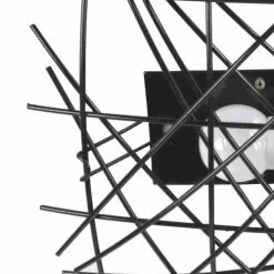 Tosel Suspensions Plafonnier Acier Noir -Luminaires Soldes plafonnier acier noir 2