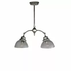 PIB Lampes à Poser Plafonnier Art Nouveau En Métal Argenté