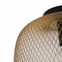 QAZQA Suspensions Plafonnier En Acier Doré/laiton -Luminaires Soldes plafonnier en acier dore laiton 20