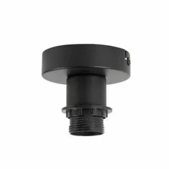 QAZQA Suspensions Plafonnier En Acier Noir -Luminaires Soldes plafonnier en acier noir 8