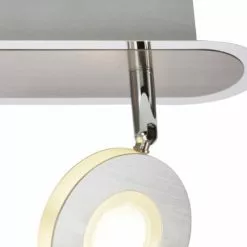 Brilliant Appliques Murales Et Spots Plafonnier En Métal Argenté -Luminaires Soldes plafonnier en metal argente 2