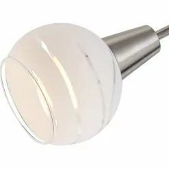 Globo Suspensions Plafonnier En Métal Argente -Luminaires Soldes plafonnier en metal argente 5
