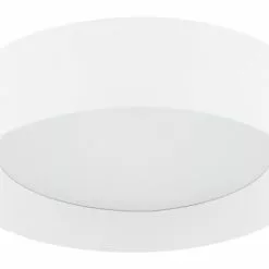 Beliani Suspensions Plafonnier En Métal LED ⌀ 45 Cm Blanc