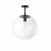 Lussiol Lighting Suspensions Plafonnier En Métal Transparent D. 24 Cm