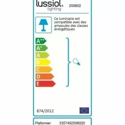 Lussiol Lighting Suspensions Plafonnier En Métal Transparent D. 34 Cm -Luminaires Soldes plafonnier en metal transparent d 34 cm 2