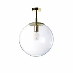 Lussiol Lighting Suspensions Plafonnier En Métal Transparent D. 34 Cm
