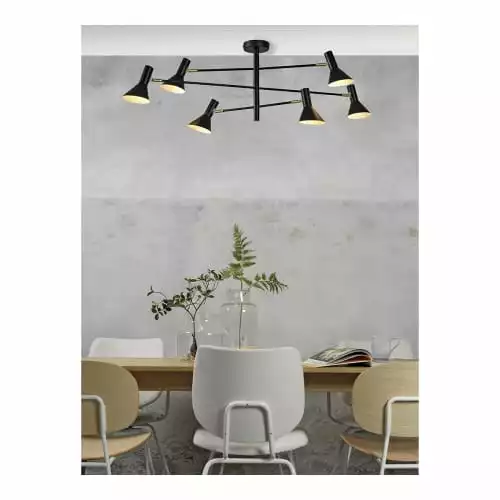 It's About Romi Suspensions Plafonnier Noir 6 Lumières 2 It's About Romi Suspensions Plafonnier Noir 6 Lumières – Image 2