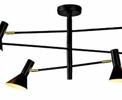 It's About Romi Suspensions Plafonnier Noir 6 Lumières