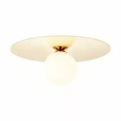 Brilliant Suspensions Plafonnier Ou Applique Murale Métal Or/verre D30cm -Luminaires Soldes plafonnier ou applique murale metal or verre d30cm 3