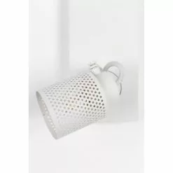 Drawer Suspensions SANDY - Plafonnier Métal Double - Couleur - Blanc Mat -Luminaires Soldes sandy plafonnier metal double couleur blanc mat 3