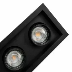 QAZQA Appliques Murales Et Spots Spot à Encastrer En Aluminium Noir -Luminaires Soldes spot a encastrer en aluminium noir 2