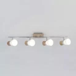 Keria Appliques Murales Et Spots Spot De Plafond (réglette/plafonnier) En Bois -Luminaires Soldes spot de plafond reglette plafonnier en bois 3