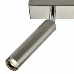 Laurie Lumière Appliques Murales Et Spots Spot De Plafond (réglette/plafonnier) En Métal Argente -Luminaires Soldes spot de plafond reglette plafonnier en metal argente 1