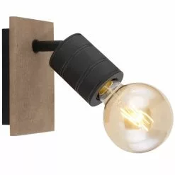 Globo Appliques Murales Et Spots Spot Mural En Bois -Luminaires Soldes spot mural en bois 3