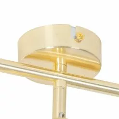 QAZQA Appliques Murales Et Spots Spot Plafond En Acier Doré/laiton -Luminaires Soldes spot plafond en acier dore laiton 4